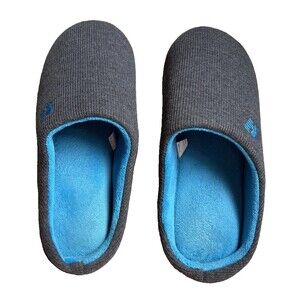 RockDove Two-Tone Memory Foam Slipper for Men, Size US 11-12 - Dark Gray/Blue